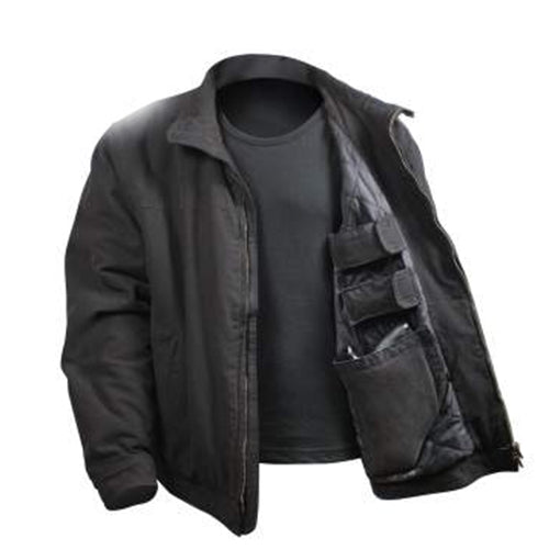 military and police store: military and police store: 3 season concealed carry jacket: black