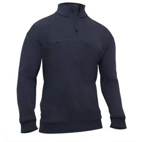 military and police store: military and police store: 1/4 zip job shirt: midnight navy