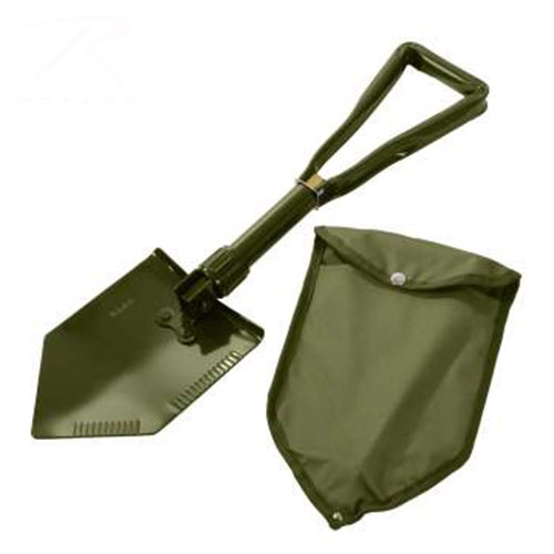 military and police store: military and police store: shovels: deluxe tri-fold shovel with cover